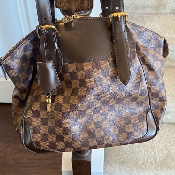 LOUIS VUITTON Authenticated Damier Ebene Verona MM Bag - Picture 1 of 16
